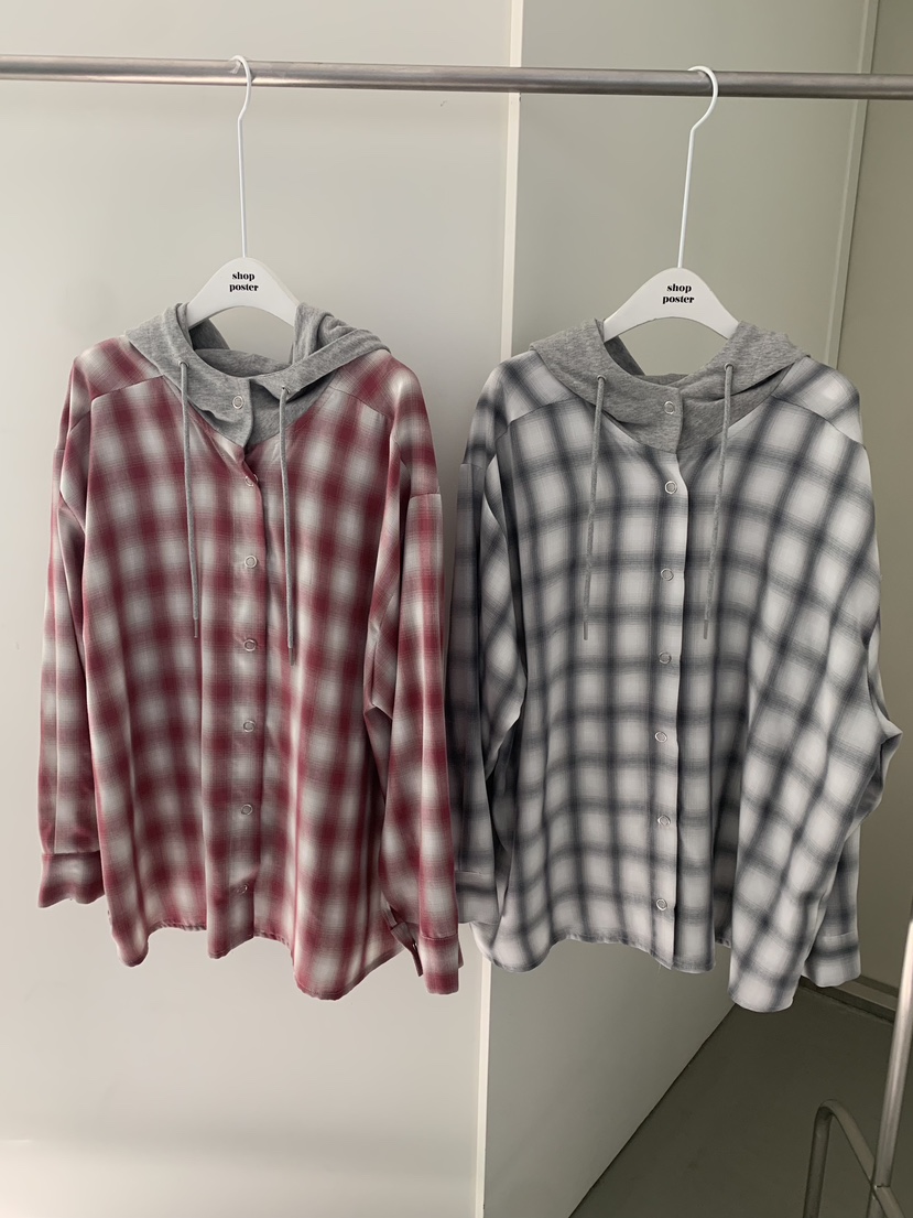 SHOP POSTER韓國東大門直郵女裝新款休閑時尚襯衫蕾絲衫SHOP_POSTER襯衫/蕾絲衫