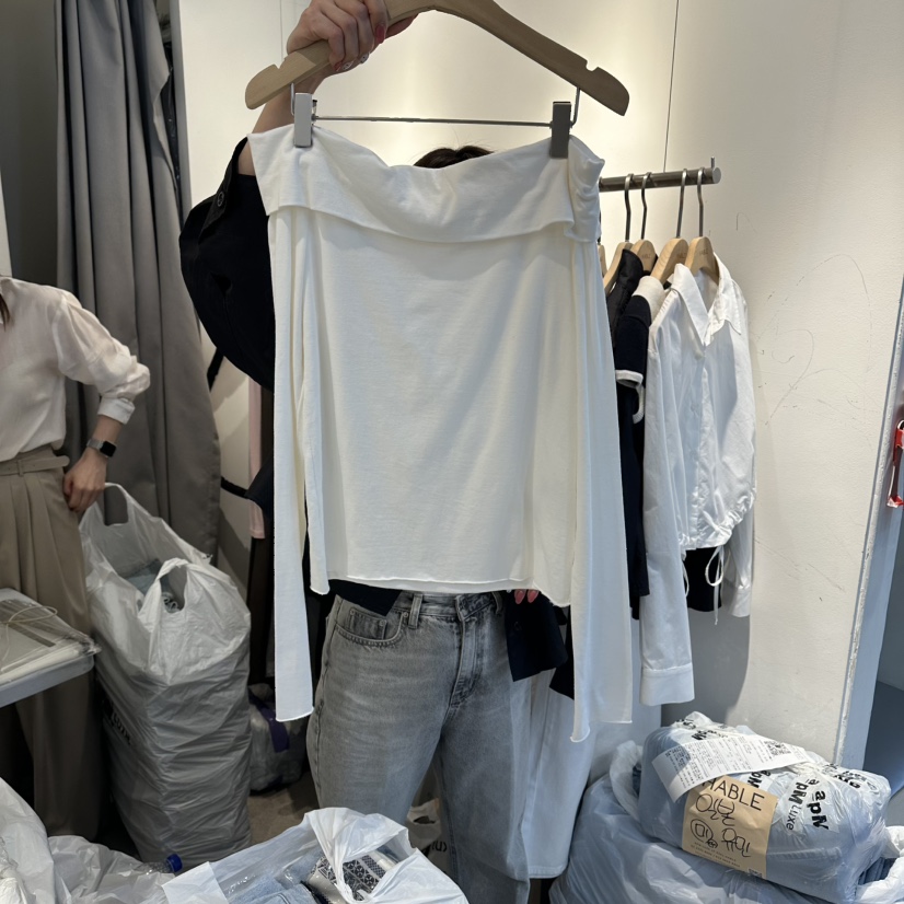 HABLE韓國直郵實拍女裝新款26春夏熱賣時尚休閑人氣長袖T恤HABLE長袖T恤圖色1