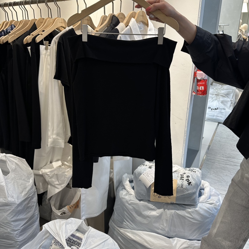 HABLE韓國直郵實拍女裝新款26春夏熱賣時尚休閑人氣長袖T恤HABLE長袖T恤圖色2