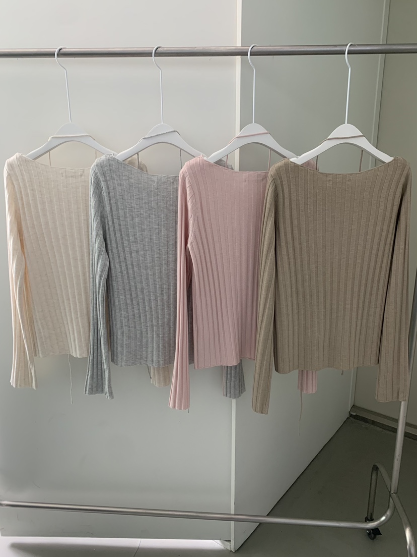 SHOP POSTER韓國東大門代購女士新品26春夏休閑針織衫絲綢SHOP_POSTER針織衫