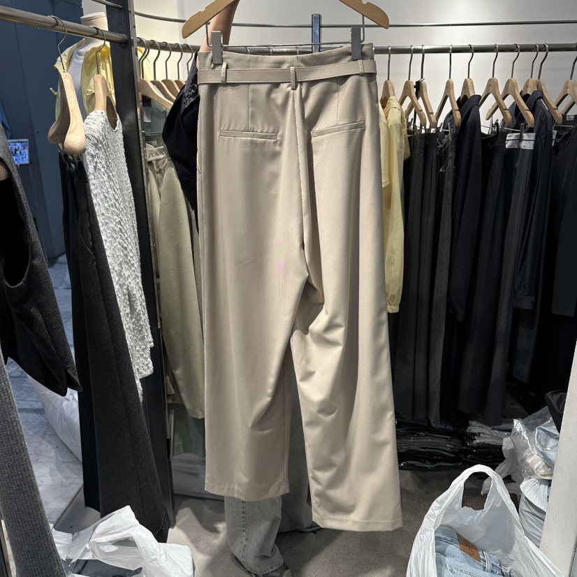 HABLE韓國東大門直郵女裝新品熱賣推薦職業人氣休閑褲含腰帶HABLE休閑褲