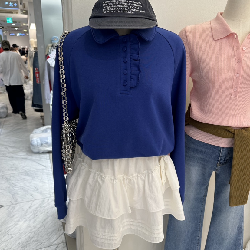 GRACIA韓國直郵女士新品職業休閑熱賣26春夏時尚衛衣紐扣GRACIA衛衣圖色2實際價格42000