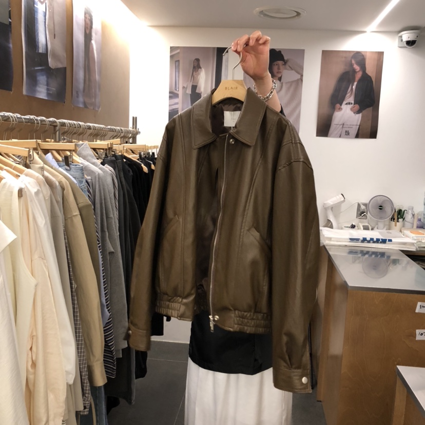 BLAIR韓國東大門代購女士新品熱賣推薦26春夏職業夾克皮革BLAIR seoul夾克圖色1