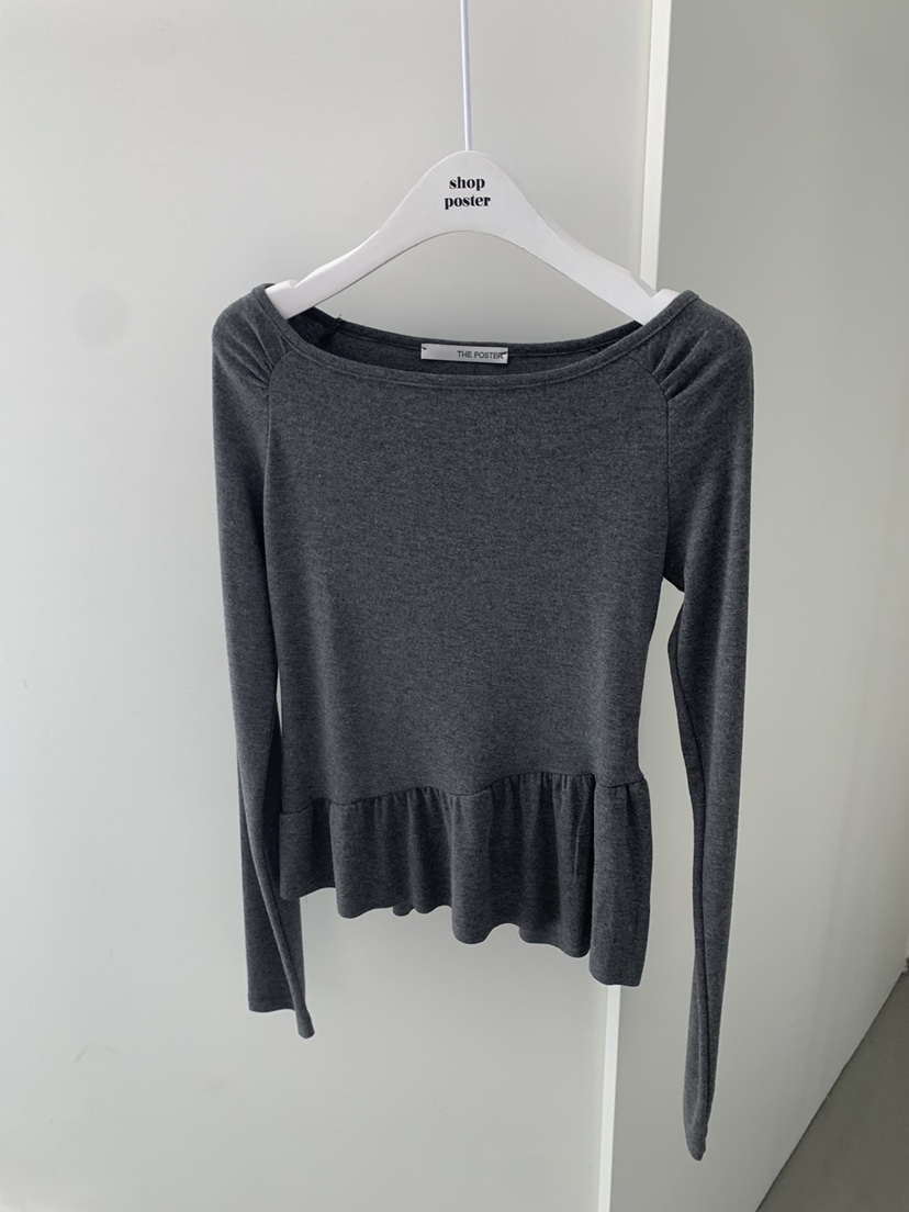 SHOP POSTER韓國代購女裝新品熱賣人氣推薦職業休閑長袖T恤SHOP_POSTER長袖T恤