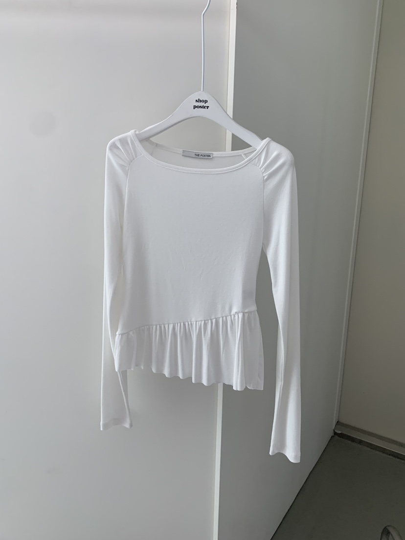 SHOP POSTER韓國代購女裝新品熱賣人氣推薦職業休閑長袖T恤SHOP_POSTER長袖T恤圖色1