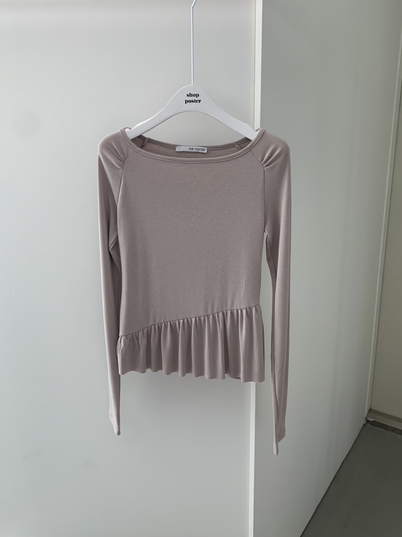 SHOP POSTER韓國代購女裝新品熱賣人氣推薦職業休閑長袖T恤SHOP_POSTER長袖T恤圖色2