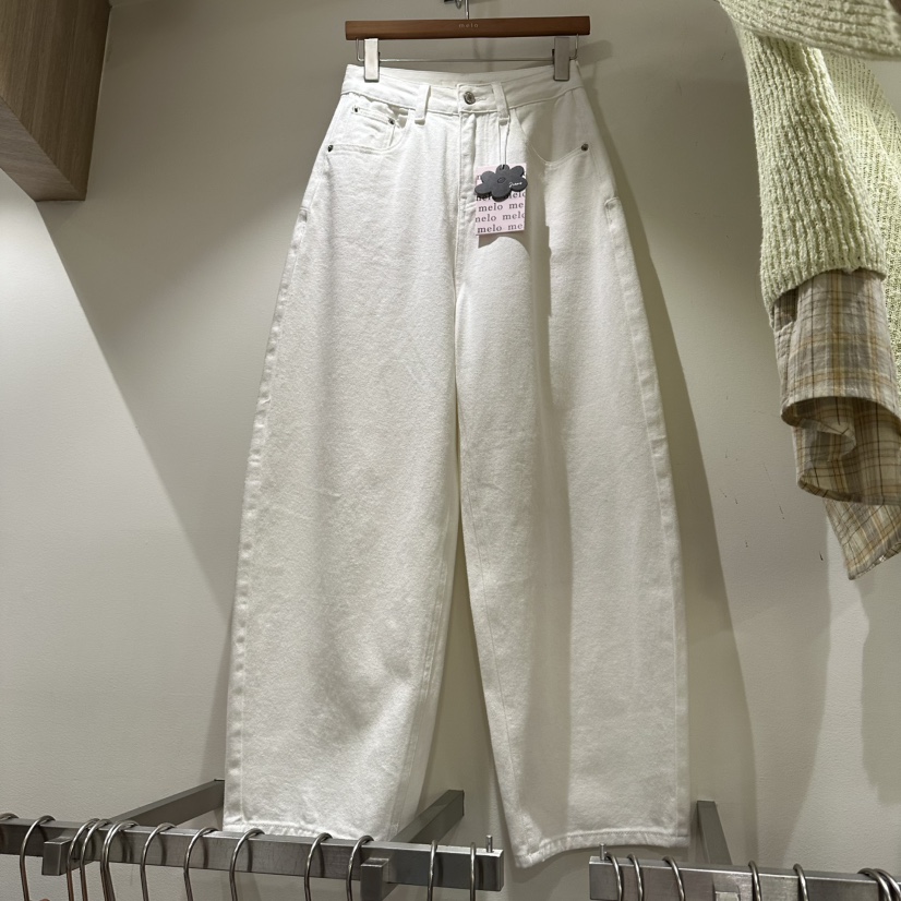 MELO韓國東大門代購女裝新款熱賣職業休閑26春夏推薦休閑褲MELO休閑褲圖色1白色