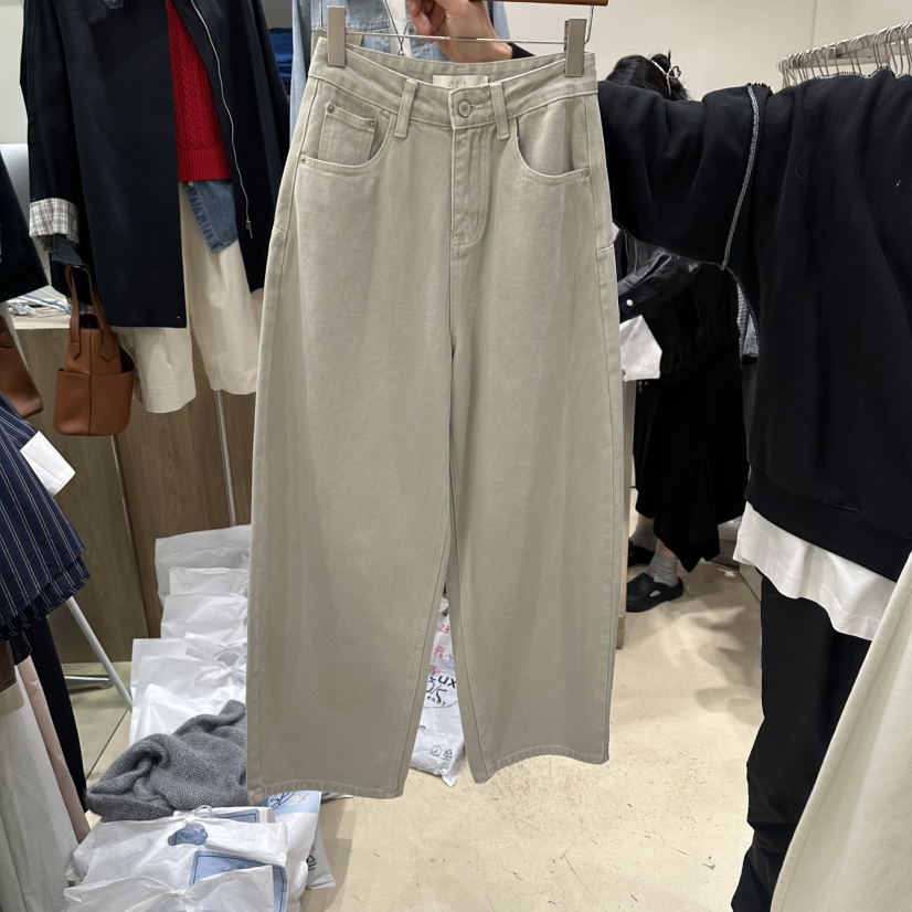 MELO韓國東大門代購女裝新款熱賣職業休閑26春夏推薦休閑褲MELO休閑褲圖色2米色