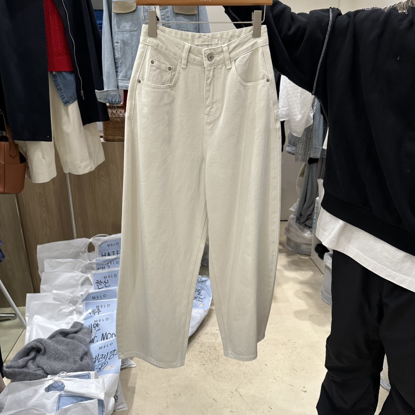 MELO韓國東大門代購女裝新款熱賣職業休閑26春夏推薦休閑褲MELO休閑褲圖色3奶油色