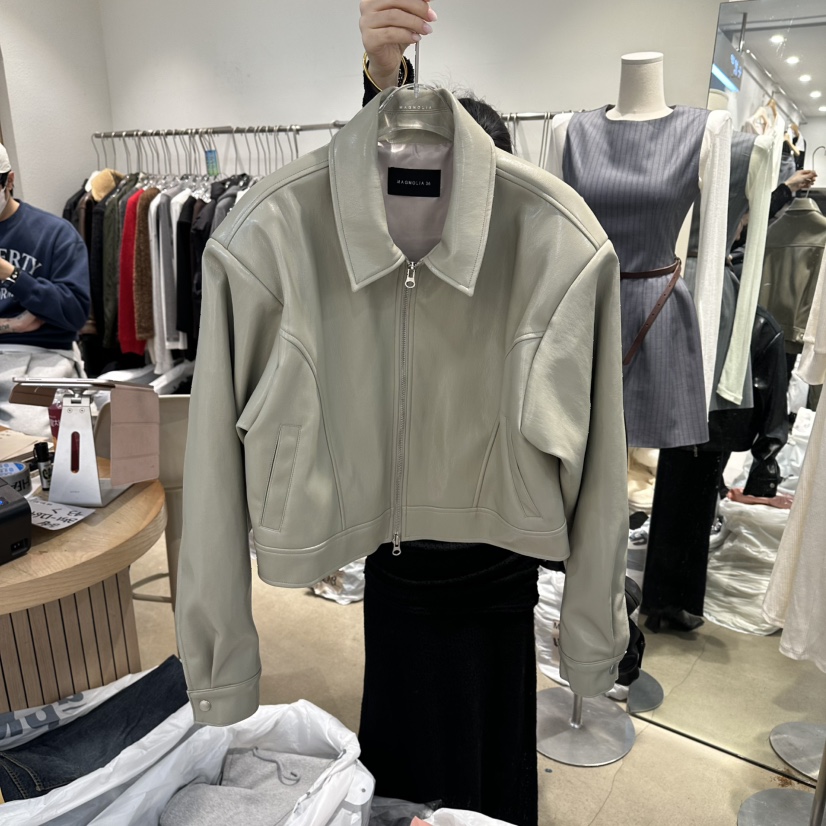 MAGNOLIA36-L韓國直郵實拍女士新品推薦休閑26春夏夾克皮革MAGNOLIA36-L夾克圖色1