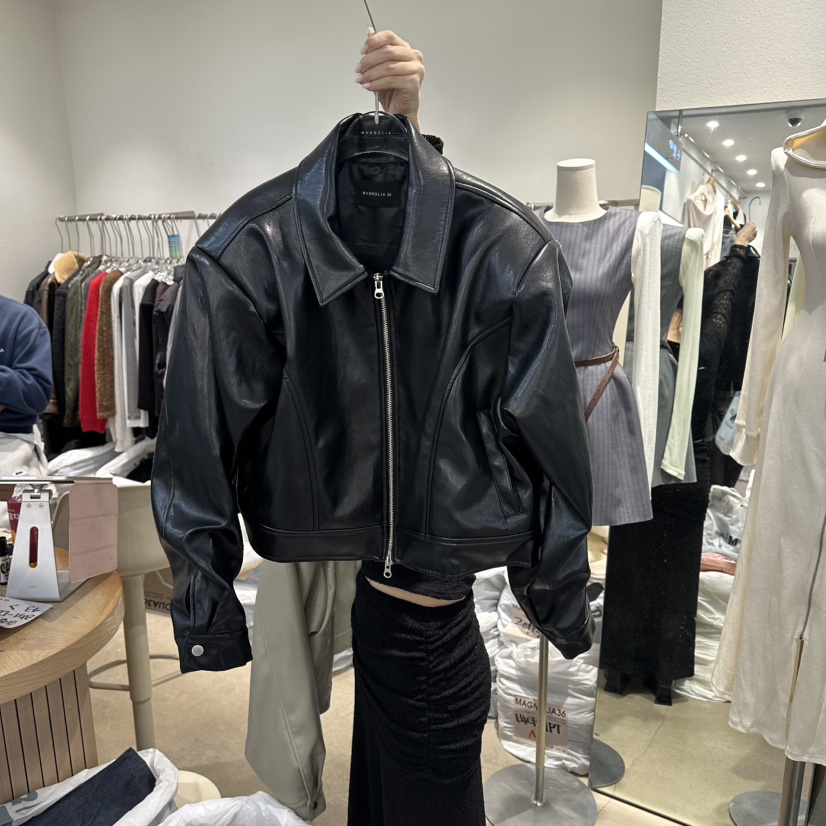 MAGNOLIA36-L韓國直郵實拍女士新品推薦休閑26春夏夾克皮革MAGNOLIA36-L夾克圖色2