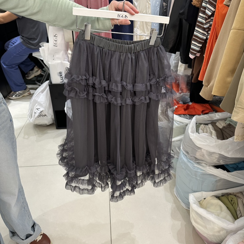 EGG IS韓國東大門直郵女士新款26春夏熱賣職業半身裙中短裙EGG IS半身裙/中短裙圖色3