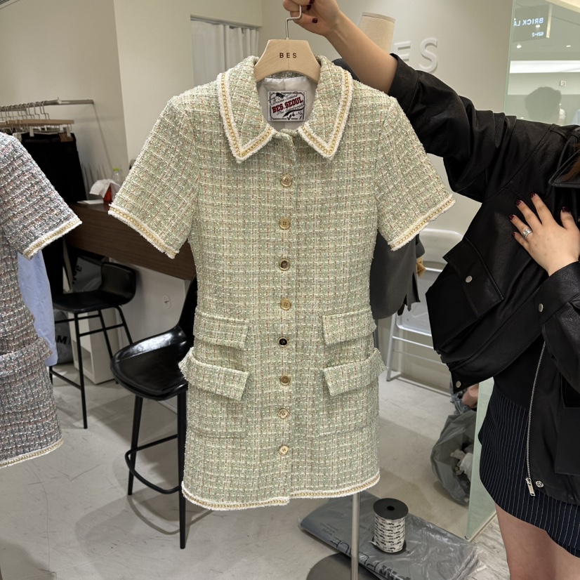 BES韓國直郵實拍女裝新款休閑時尚人氣推薦職業26春夏連衣裙BES SEOUL連衣裙圖色1