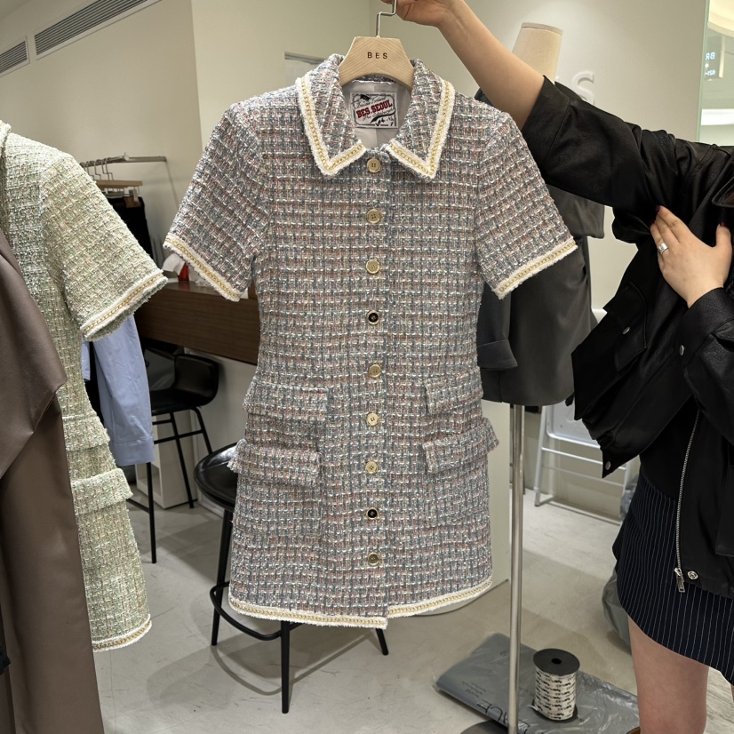 BES韓國直郵實拍女裝新款休閑時尚人氣推薦職業26春夏連衣裙BES SEOUL連衣裙圖色2