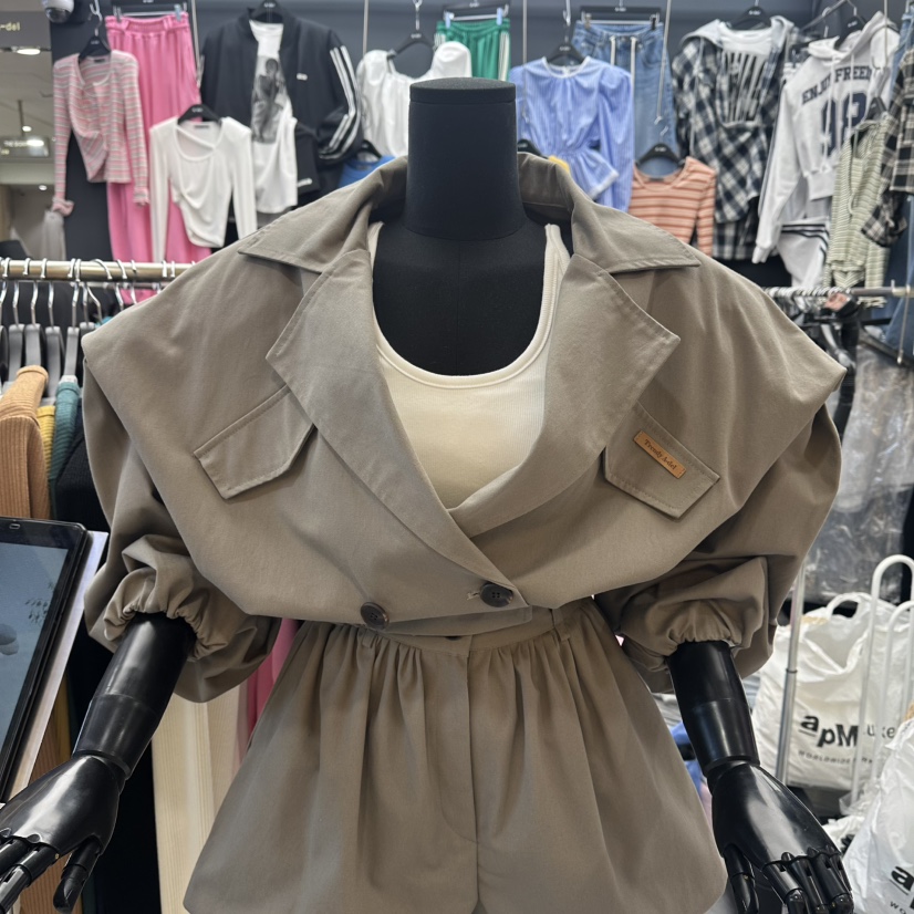 A-DEL韓國東大門代購女裝新品職業熱賣休閑人氣26春夏夾克A-DEL夾克圖色1