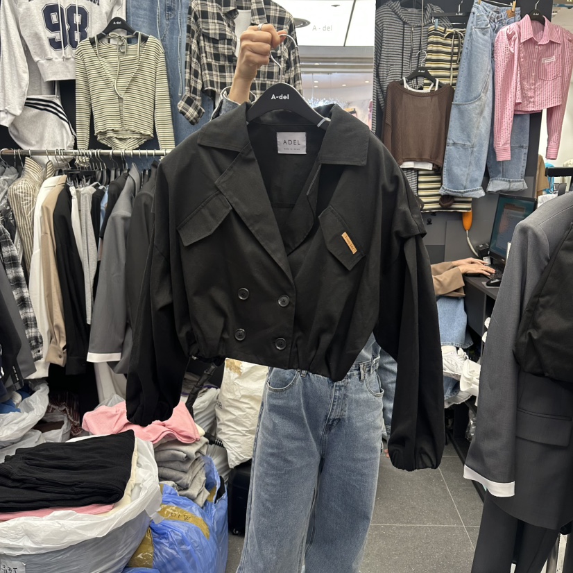 A-DEL韓國東大門代購女裝新品職業熱賣休閑人氣26春夏夾克A-DEL夾克圖色2
