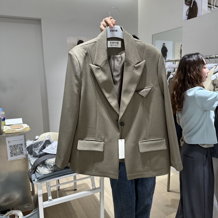 FAVOR-P韓國直郵實拍女裝新品推薦人氣休閑熱賣26春夏夾克FAVOR-P夾克圖色1