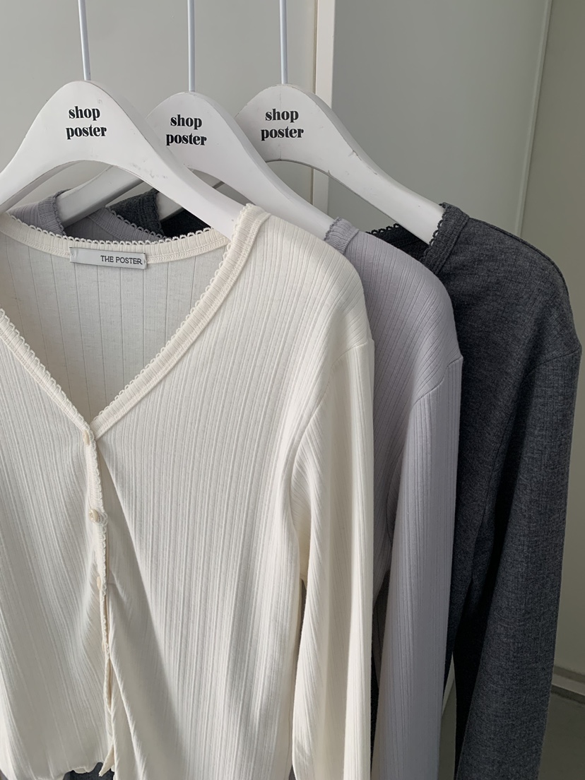 SHOP POSTER韓國直郵女裝新品人氣推薦時尚長袖T恤羊毛衫SHOP_POSTER長袖T恤