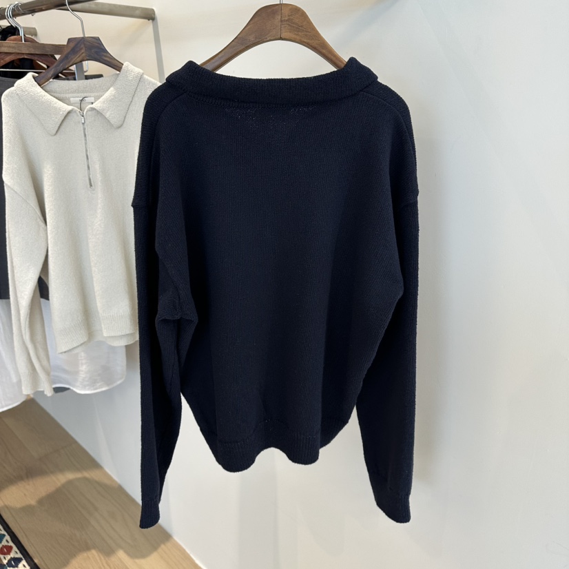 AGO韓國東大門直郵女裝新品推薦人氣26春夏職業針織衫拉鏈AGO針織衫