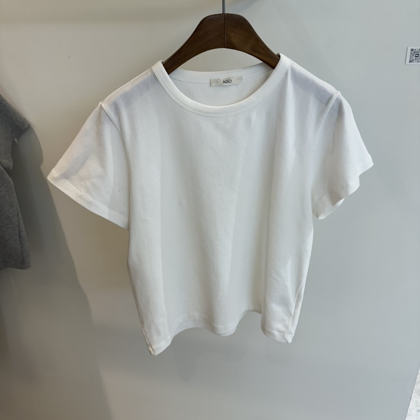AGO韓國直郵女裝新品休閑職業26春夏人氣熱賣推薦時尚T恤AGOT恤圖色1