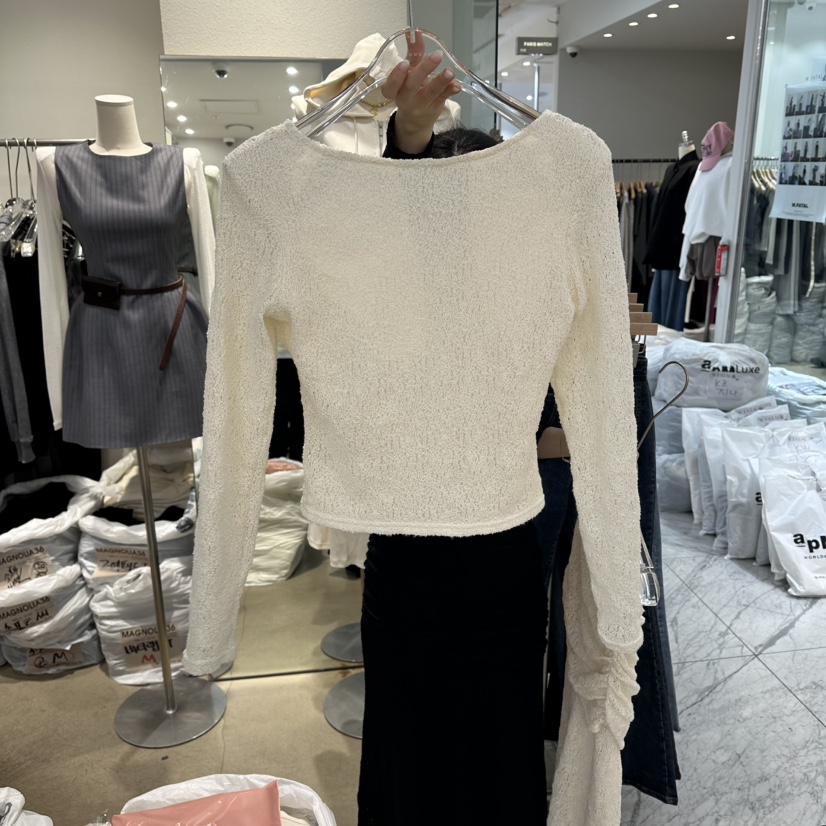 MAGNOLIA36-L韓國直郵實拍女裝新品熱賣時尚26春夏長袖T恤MAGNOLIA36-L長袖T恤