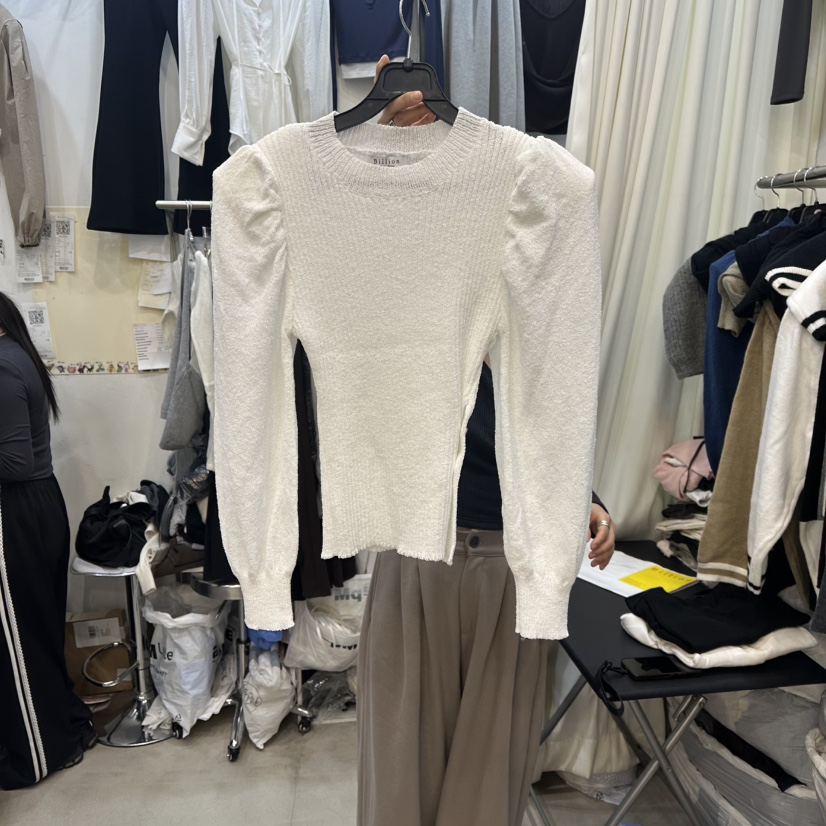 BILLION-L韓國東大門代購女士新品26春夏職業熱賣針織衫BILLION-L針織衫圖色1