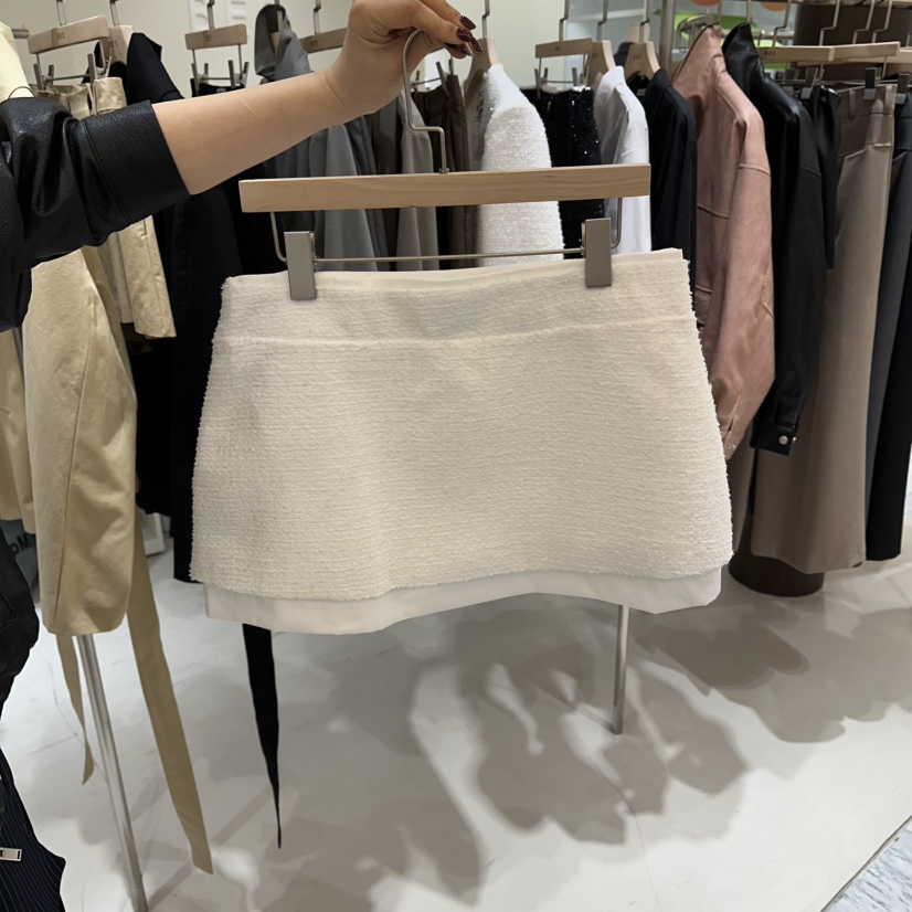 BES韓國直郵實拍女裝新品時尚職業26春夏推薦人氣短裙粗花呢BES SEOUL短裙