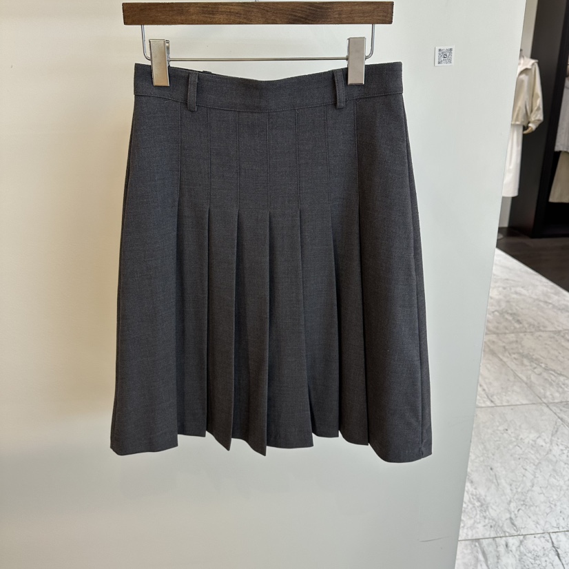 AGO韓國東大門直郵女士新款時尚休閑熱賣26春夏半身裙中短裙AGO半身裙/中短裙圖色1灰色