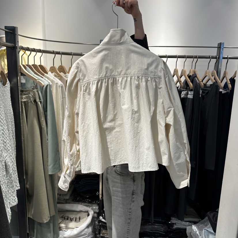 HABLE韓國代購女裝新款26春夏熱賣休閑時尚人氣襯衫蕾絲衫HABLE襯衫/蕾絲衫