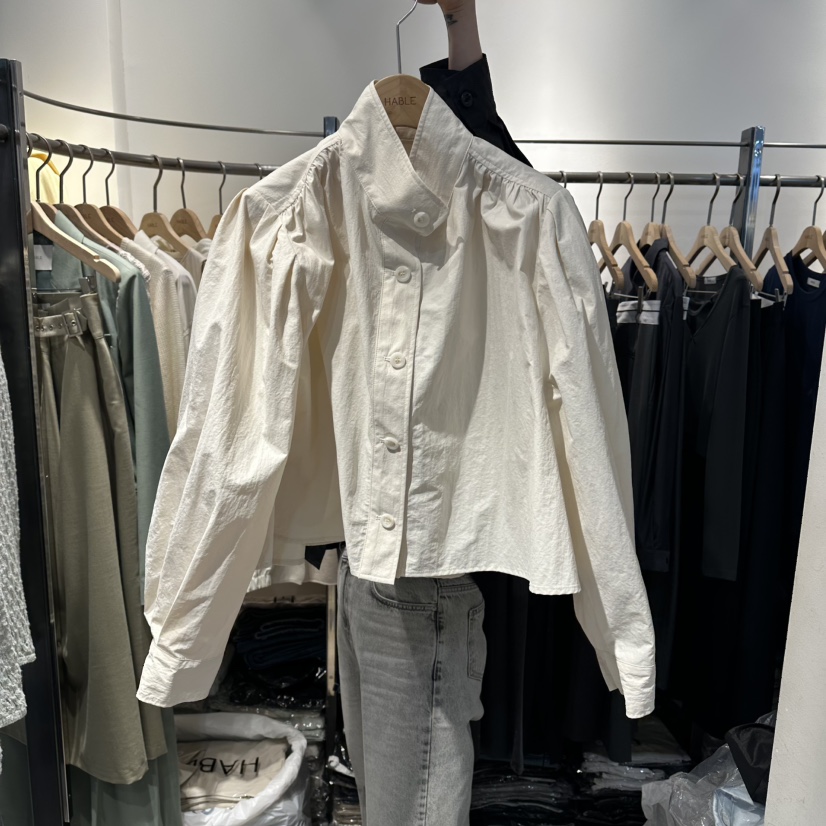 HABLE韓國代購女裝新款26春夏熱賣休閑時尚人氣襯衫蕾絲衫HABLE襯衫/蕾絲衫圖色1