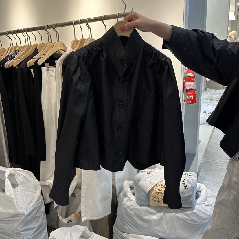 HABLE韓國代購女裝新款26春夏熱賣休閑時尚人氣襯衫蕾絲衫HABLE襯衫/蕾絲衫圖色2