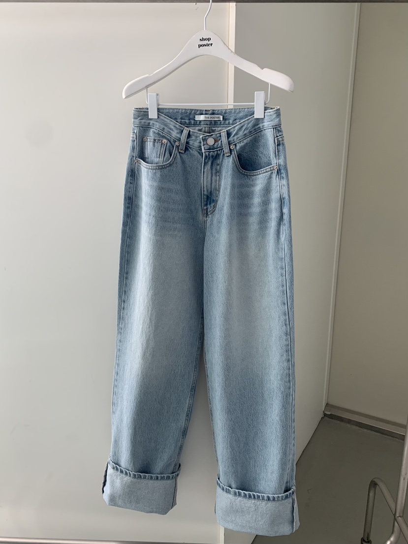 SHOP POSTER韓國代購女士新品時尚職業26春夏人氣牛仔褲SHOP_POSTER牛仔褲