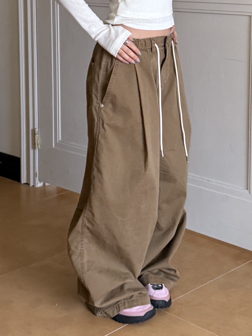 I MFACT韓國東大門代購女士新款熱賣人氣職業休閑褲褶皺I MFACT休閑褲