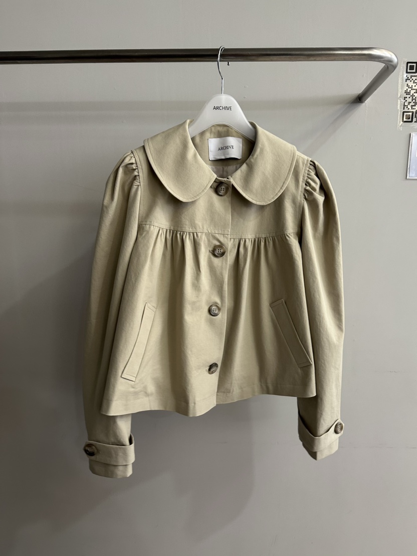 ARCHIVE-P韓國代購女裝新品26春夏時尚推薦職業夾克褶皺ARCHIVE-P夾克圖色1