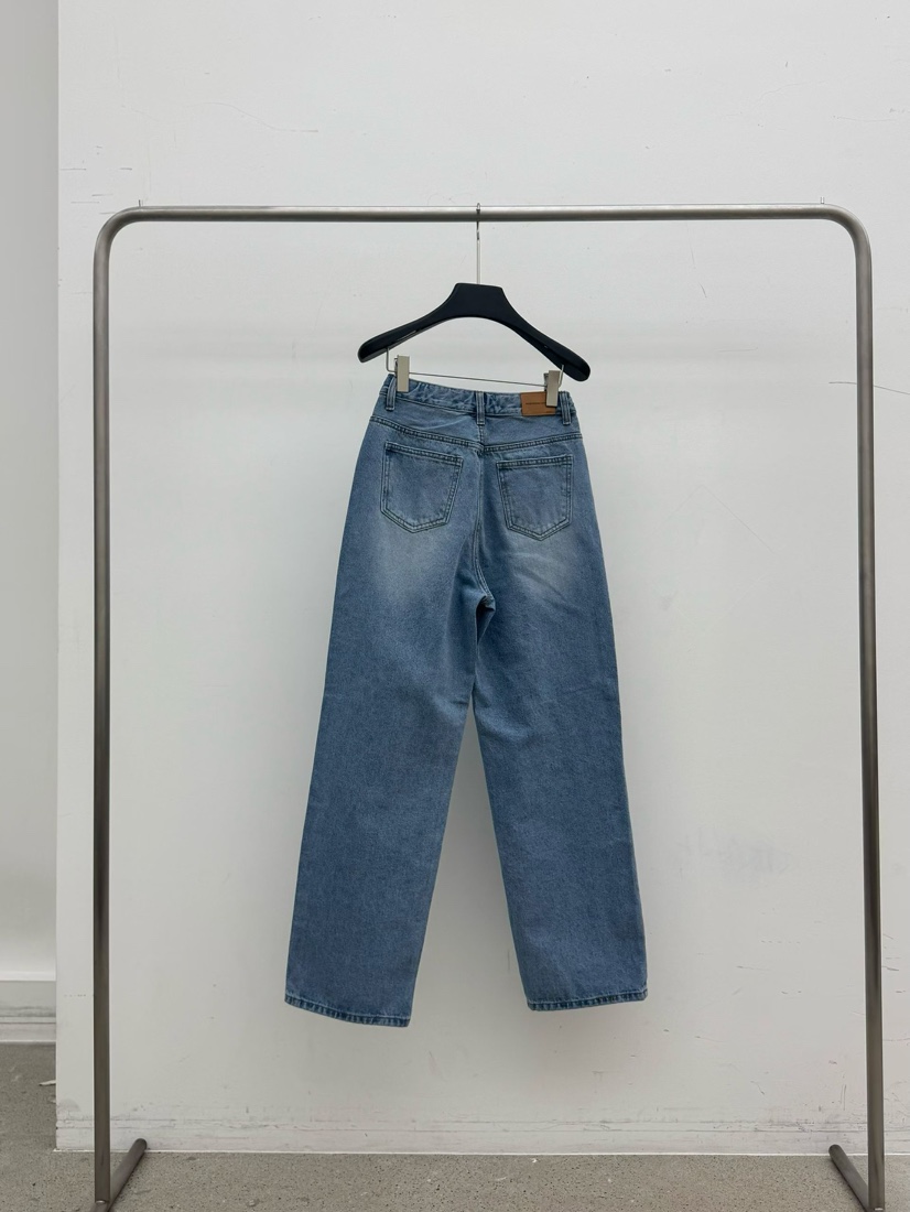 MUSHROOM EFFECT韓國東大門代購女裝新品熱賣26春夏牛仔褲MUSHROOM EFFECT牛仔褲