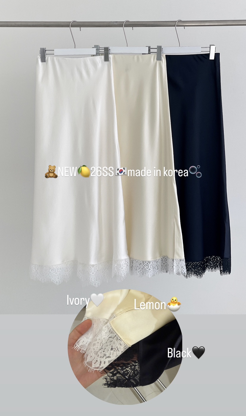 BOUND.A韓國代購女裝新款熱賣職業休閑時尚人氣長裙緞面BOUND.A長裙圖色3左三色