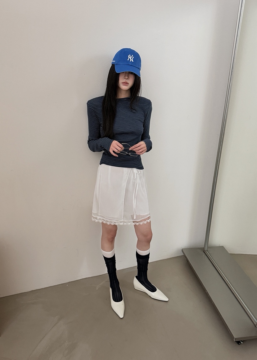 AMOOD韓國代購女士新品人氣職業26春夏推薦熱賣長袖T恤船領AMOOD長袖T恤