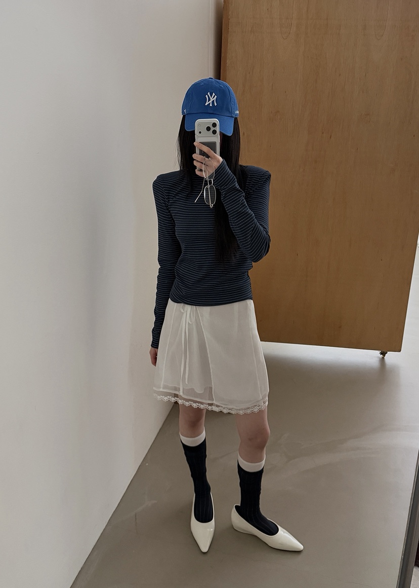 AMOOD韓國代購女士新品人氣職業26春夏推薦熱賣長袖T恤船領AMOOD長袖T恤