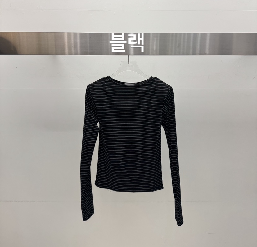 AMOOD韓國代購女士新品人氣職業26春夏推薦熱賣長袖T恤船領AMOOD長袖T恤圖色4