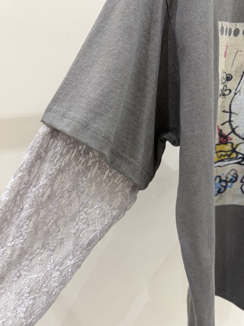 SHIRRING韓國代購女士新款熱賣休閑推薦人氣長袖T恤假兩件SHIRRING長袖T恤