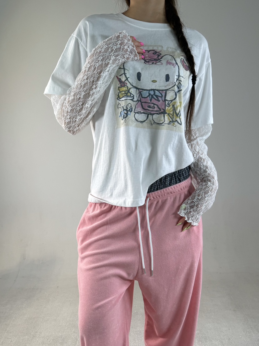 SHIRRING韓國代購女士新款熱賣休閑推薦人氣長袖T恤假兩件SHIRRING長袖T恤