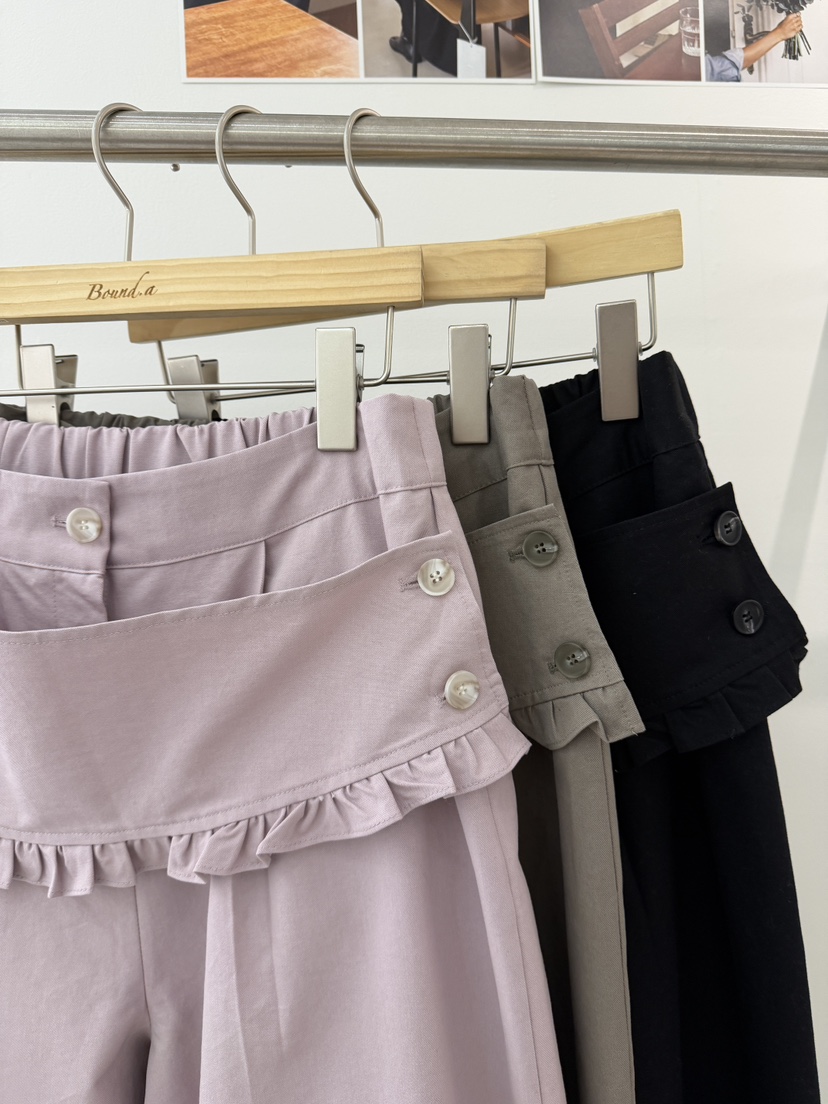 BOUND.A韓國東大門代購女士新款推薦休閑26春夏職業休閑褲BOUND.A休閑褲