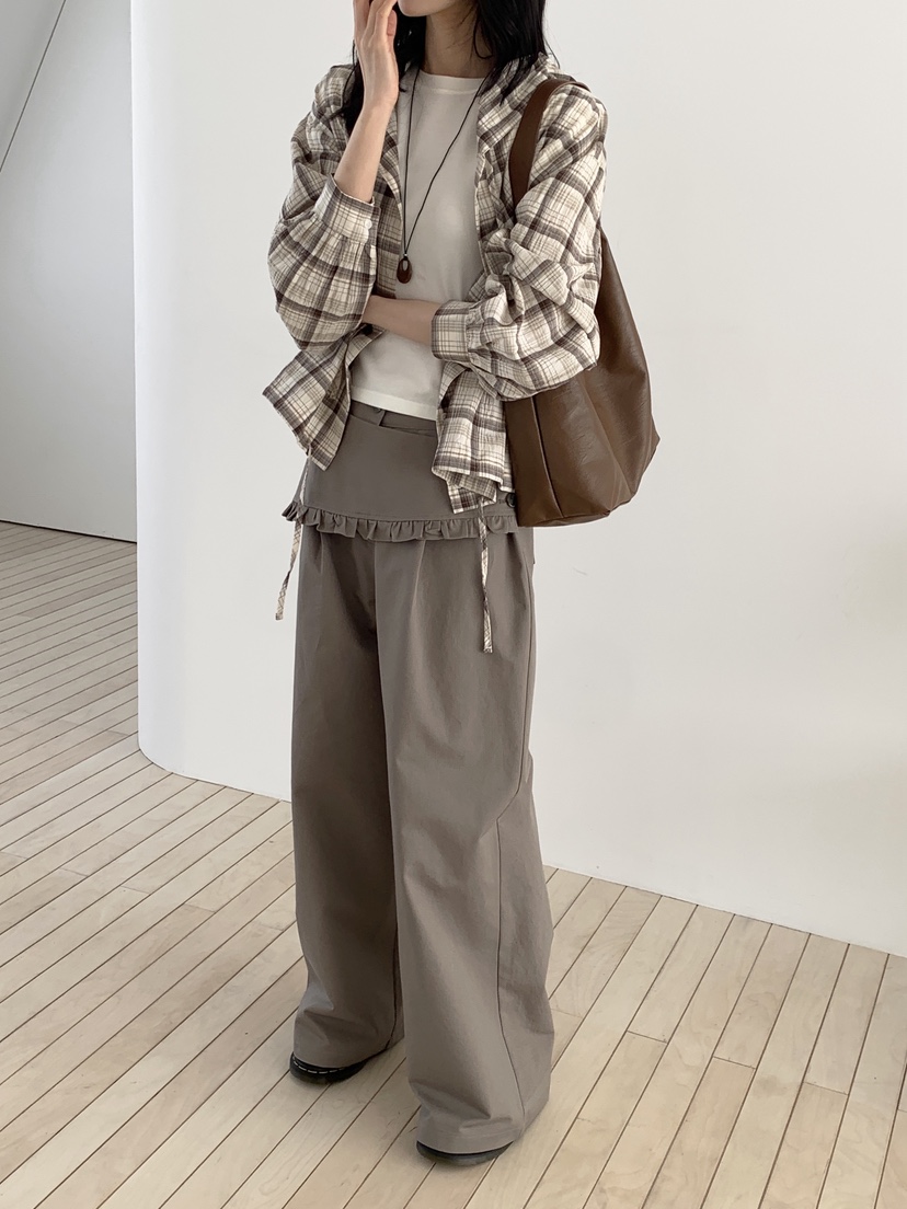 BOUND.A韓國東大門代購女士新款推薦休閑26春夏職業休閑褲BOUND.A休閑褲