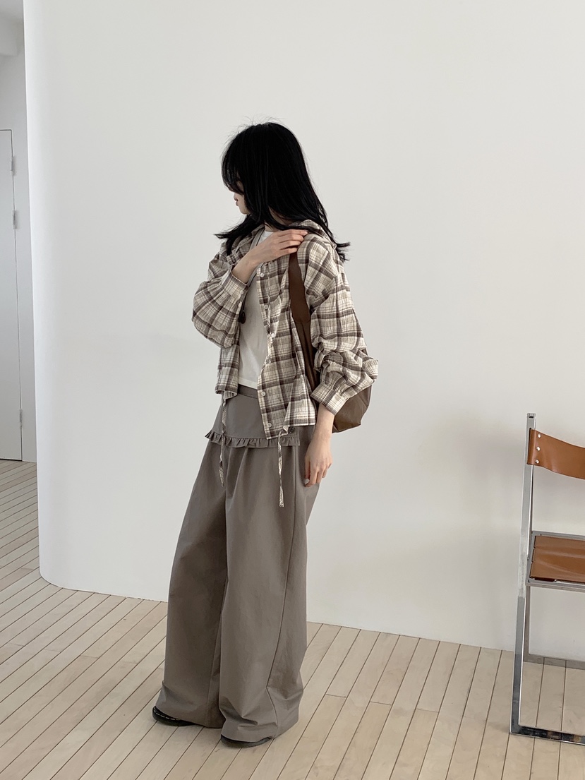 BOUND.A韓國東大門代購女士新款推薦休閑26春夏職業休閑褲BOUND.A休閑褲