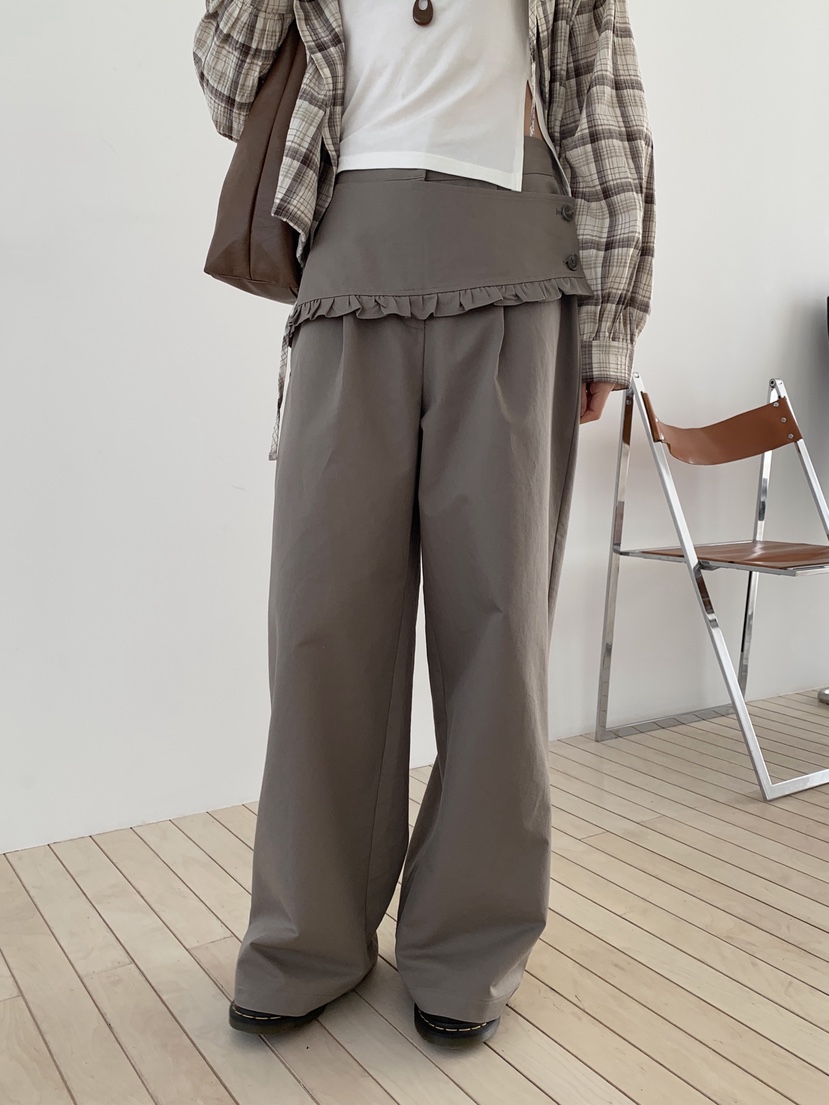 BOUND.A韓國東大門代購女士新款推薦休閑26春夏職業休閑褲BOUND.A休閑褲圖色2