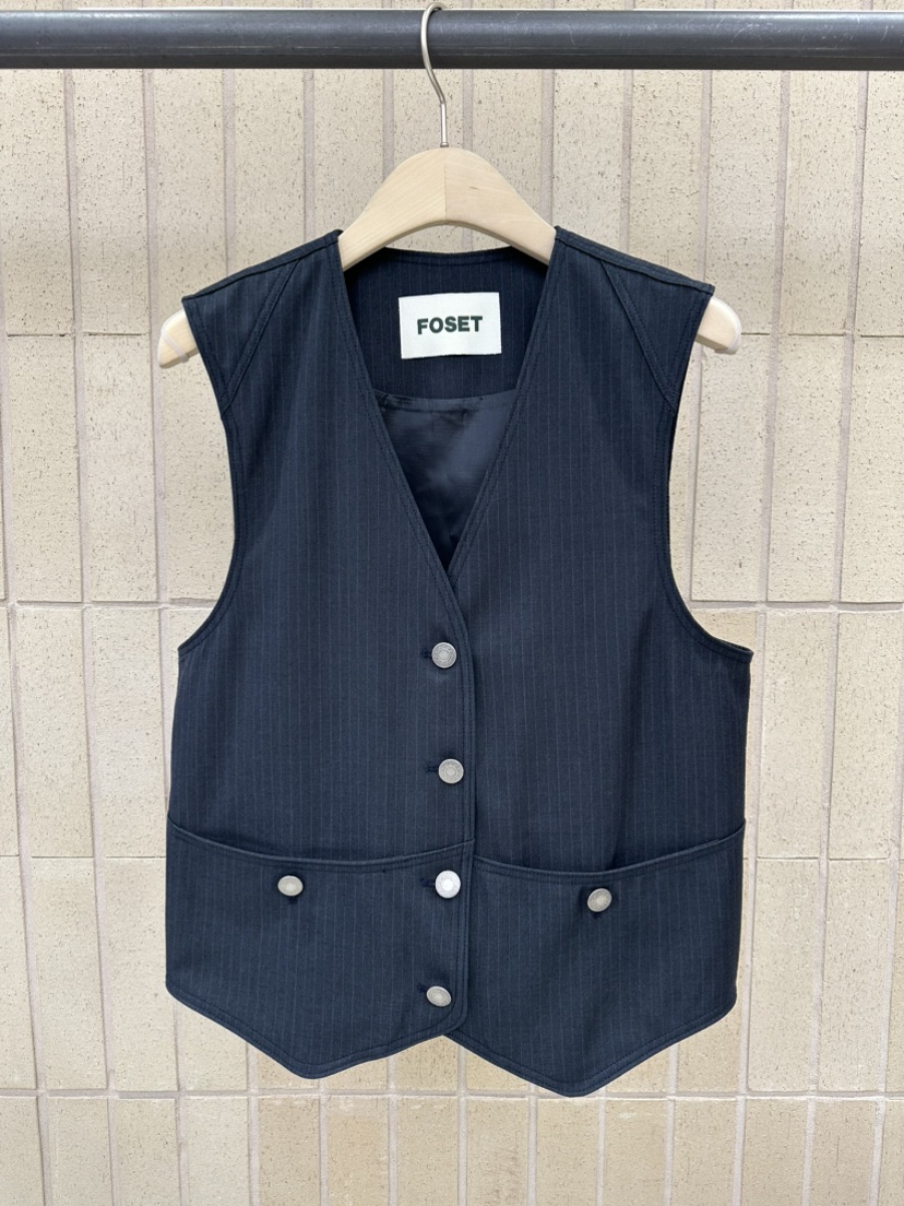 FOSET韓國東大門直郵女士新品休閑職業推薦26春夏馬甲紐扣背心FOSET馬甲圖色1