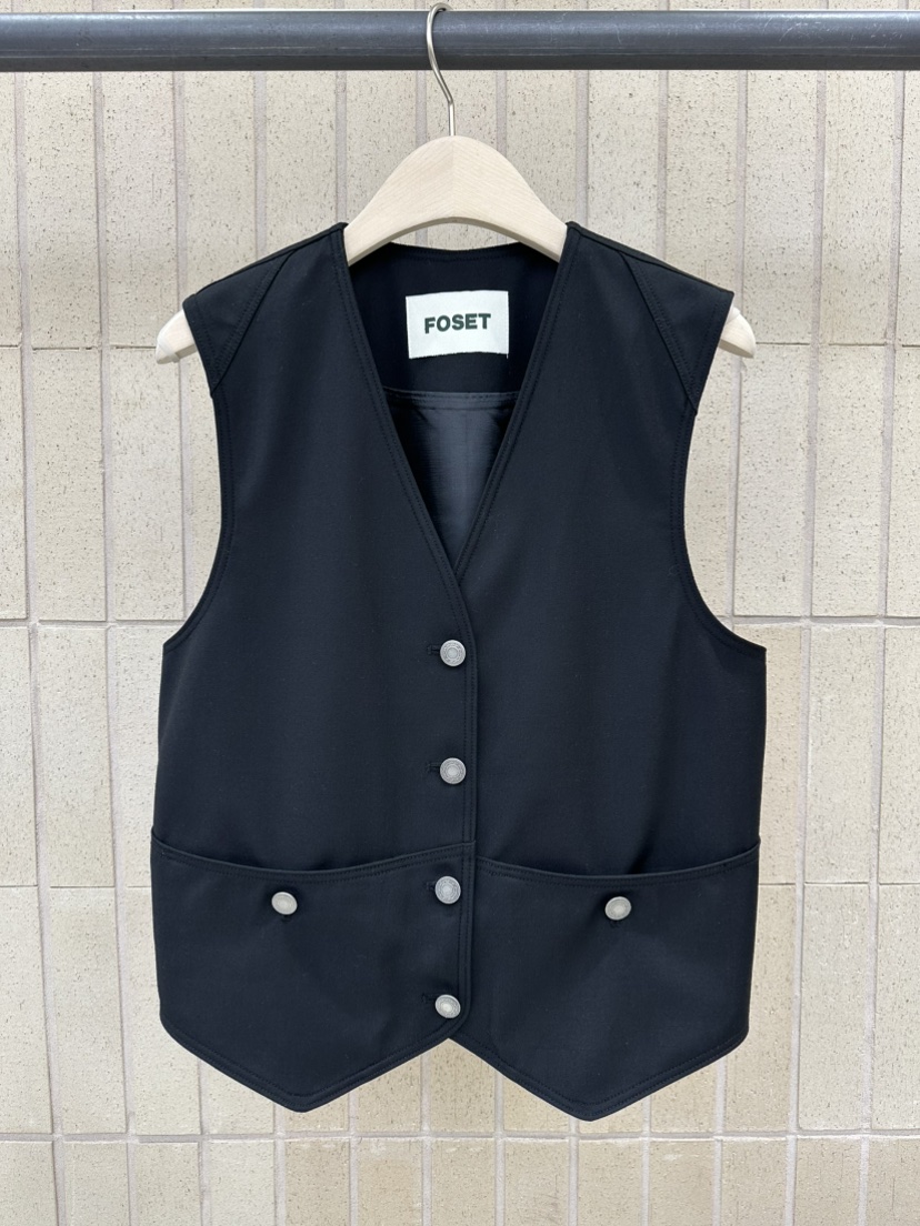FOSET韓國東大門直郵女士新品休閑職業推薦26春夏馬甲紐扣背心FOSET馬甲圖色2