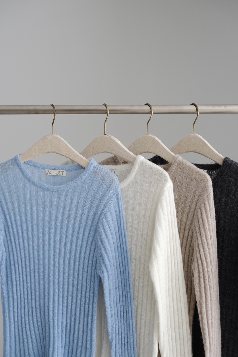 SORBET/FLAT WHITE韓國直郵實拍女裝新款時尚熱賣針織衫SORBET/FLAT WHITE針織衫