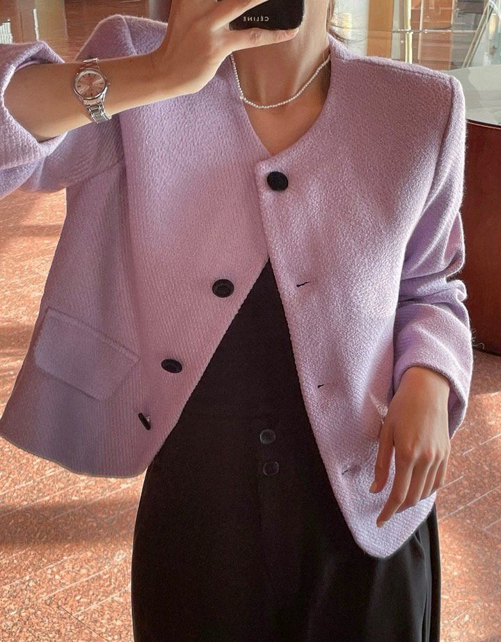 FEMME韓國東大門代購女裝新品熱賣時尚人氣休閑26春夏夾克FEMME夾克