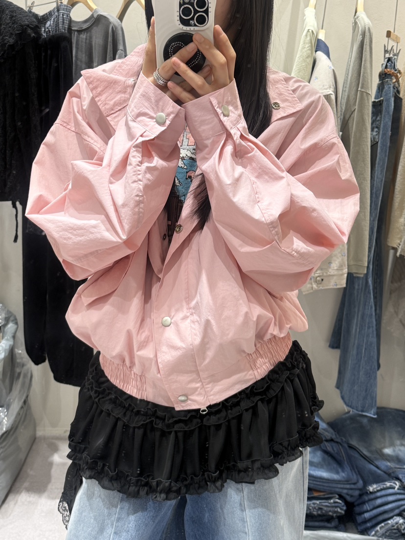 SHIRRING韓國東大門直郵女士新品休閑推薦26春夏職業夾克SHIRRING夾克